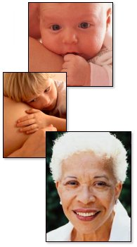 women's health, obstetric and neonatal photo montage